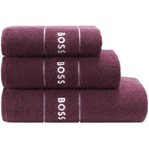 Hugo Boss handdoek - Plain - Burgundy - 50x100 cm