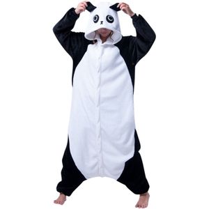 Panda Onesie Pak Kostuum Outfit Huispak Jumpsuit Verkleedpak - Verkleedkleding - Halloween & Carnaval - SnugSquad - Kinderen & Volwassenen - Unisex - Maat M voor Lichaamslengte (160 - 167 cm)