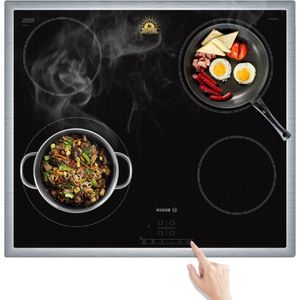 Grote siliconen inductiebeschermingsmat 54 x 90 cm - doorzichtig - magnetisch - kookplaat krasbescherming - multifunctioneel