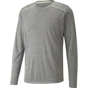 Puma Run T-shirt Met Lange Mouwen Grijs M Man