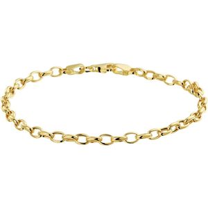 Mucci Jewels Dames Armband - Goud - 18.5 cm - Armbandje dames Gepolijst