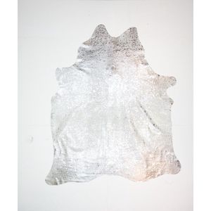 KOELAP Koeienhuid Vloerkleed - Zilver Gevlekt Modern - 195 x 225 cm - 1003288