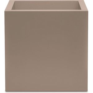 Plantenbak Vierkant - Cube Matte - 50x50x50 Taupe - Indoor en Outdoor