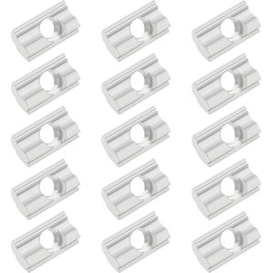 50Pcs M8 Draad T-Moer Met Centring Koolstofstaal Roll Bal Voor Zonne-Fotovoltaïsche Beugels 3D Printers Aluminium Profiel
