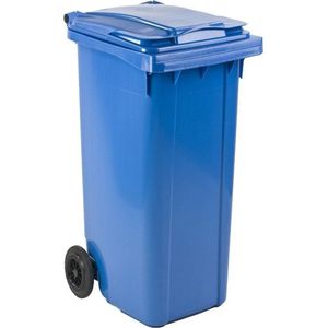 Afvalcontainer 140 liter blauw - Kliko