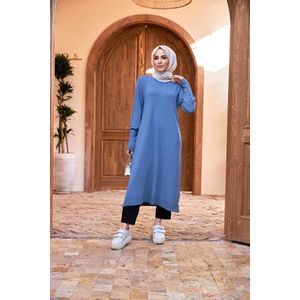 Tuniek jurk lang | Blauw