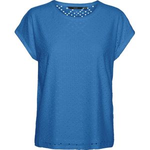 Vero Moda T-shirt Vmtassa Ss Top Jrs Ga 10306401 Ibiza Blue Dames Maat - L