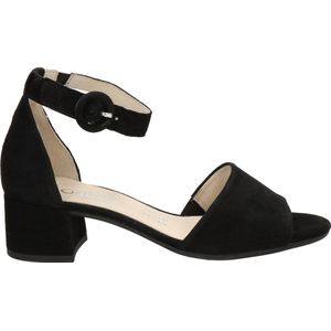 Gabor Sandalen met hak zwart Suede - Dames - Maat 37.5