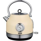 MOA Retro Waterkoker Creme 1,7 liter - Elektrisch - RVS - Pastel geel - EK5TC