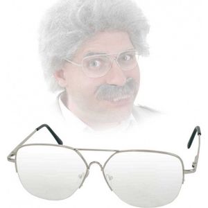 Ouderwetse nerd bril van metaal