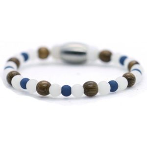 Jongens armband mix howliet 4mm - Ibizamen KIDS