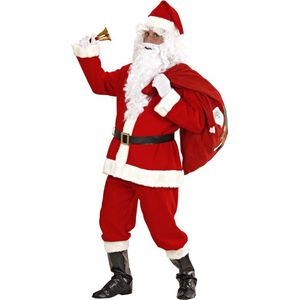 Widmann - Kerst & Oud & Nieuw Kostuum - Luxe Uitvoering Kerstman Santa De Luxe Kostuum - Rood - Large - Kerst - Verkleedkleding