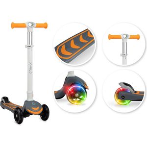 MoMi Scooter Step Vivio - Kinderstep met 3 LED Wielen - Oranje