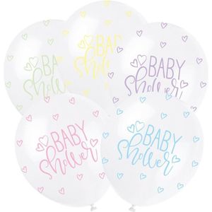 Geboorte Ballonnen Baby Shower Pastel 30cm 5st