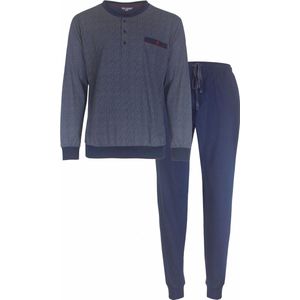 Paul Hopkins - Heren Pyjama - Geprint Dessin - 100% Katoen - Blauw- Maat 3XL