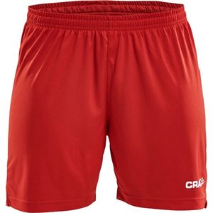 Craft Squad Short Solid dames  Sportbroek - Maat S  - Vrouwen - rood/wit