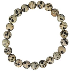 Ruben Robijn Jaspis dalmatiër kralenarmband 8 mm