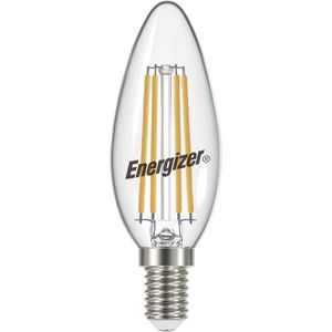 Energizer energiezuinige Led filament kaarslamp - E14 - 5 Watt - warmwit licht - dimbaar - 5 stuks