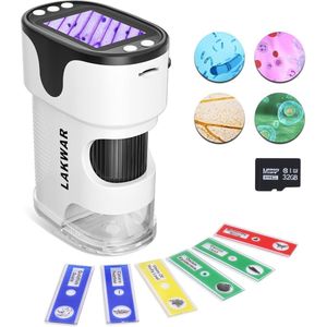 Draagbare Digitale Microscoop 200-1000X met HD-Scherm en Slide Kit