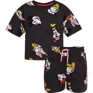 Grijs trainingspak voor Meisjes met Korte Mouwen en korte Broek- Mickey Mouse DISNEY