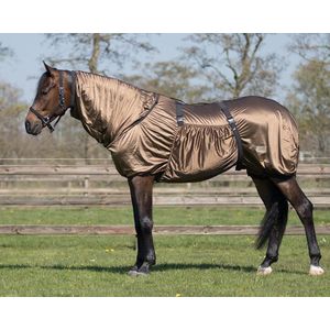 Qhp Eczeemdeken Brown - 185 - Vliegendeken | Staldekens paard