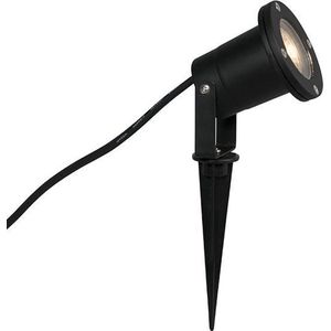 QAZQA basic - Moderne Priklamp | Prikspot - 1 lichts - L 9.8 mm - Zwart - Buitenverlichting
