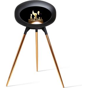 Le Feu Bio Ethanol Haardvuur - Black Ground Wood Gold Black