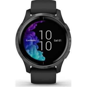 Garmin VENU Health Smartwatch - Amoled touchscreen - Stappenteller - 5 dagen batterij - Zwart/Gunmetal