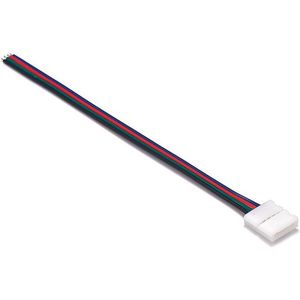 10mm 4 Pin RGB LED Click to Wire 15cm Connector kabel draad