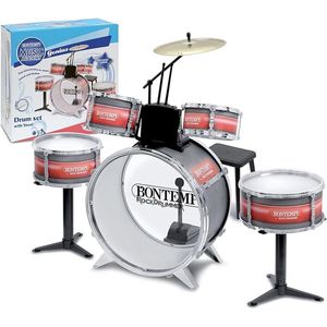 Stelar Drumstel - Drumset - Luxe drumstel - voor Kinderen - Cadeau voor kinderen van 4-10 jaar - Basstrommel - Slagstokken