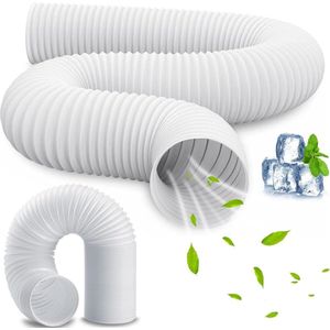 150 mm 2 m afvoerslang voor airconditioning en wasdroger - geluidsisolerend - ventilatieslang met afvoerlucht - drogeraccessoires