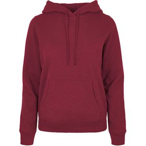 Ladies Basic Hoodie met capuchon Burgundy - 3XL