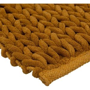 5Five Comfort XXL Badmat Extra zacht en Extra dik - 50 x 120 cm - Mosterd