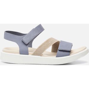 Ecco Flowt W Sandalen blauw Leer - Dames - Maat 41