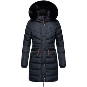 Warm & Waterafstotend Navahoo PAULA PRINCESS - Winterjas Dames - Volwassen - Capuchon - Blauw - XXL