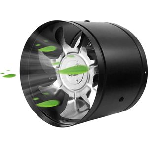 Afvoerventilator 100 mm inline buisventilator 140 m³/uur voor toevoerlucht - industriële ventilator met stille werking
