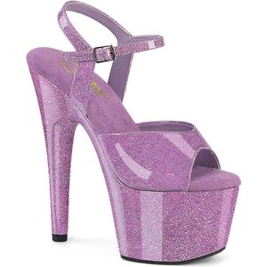 Pleaser - ADORE-709GP Sandaal met enkelband - 38 Shoes - Lila