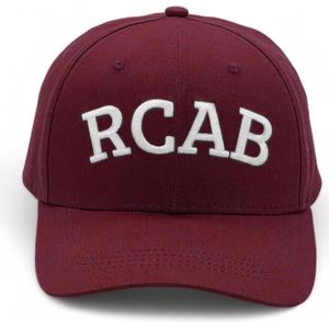 RCAB Herenpetten - Ademend & Hoogwaardig Katoen Baseball Cap - Petten Voor Zonbescherming - Cap Van Natuurlijk Materiaal - Bordeaux Rode Pet