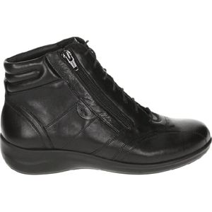Durea 9605 K - VeterlaarzenHoge sneakersDames sneakersDames veterschoenenHalf-hoge schoenen - Kleur: Zwart - Maat: 38