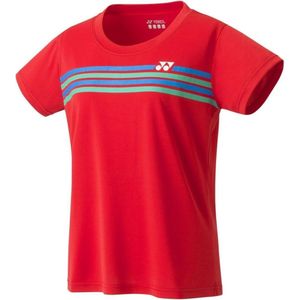 Yonex Tennisshirt Team Shirt Rood Dames Maat S