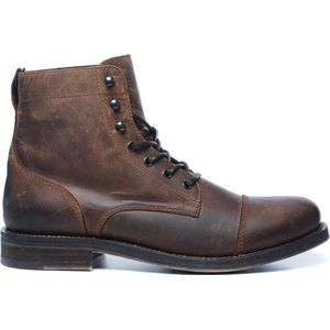 Sacha - Heren - Bruine veterboots met lining - Maat 42