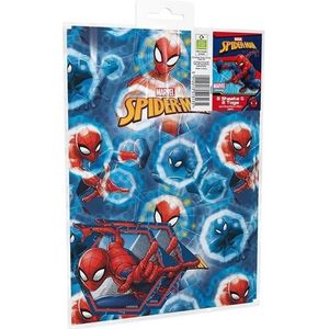 Marvel - Spiderman - Spider-man - Cadeaupapier - Inpakpapier - 2 Vel - 50x70cm - 2 Kaartjes.