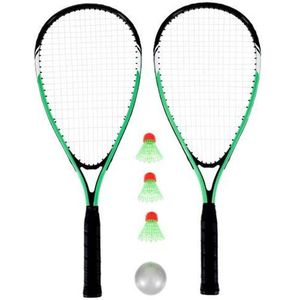AIE - Tennis Kit - Badminton Set - + Gratis Opbergtas - Groen