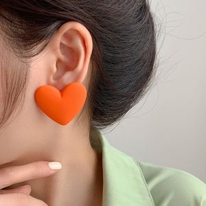 Hart Oorbel - Oranje Hart Oorbel - aantrekkelijk oorbellen - Hart Oorknoppen - Oorknoppen - Trend oorbellen - Koningsdag oorbellen - Cadeau voor Vrouwen-Kerst cadeau & Sinterklaas cadeau