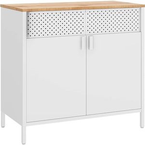 Kast - Dressoir - Archiefkast - Kantoorkast - Opbergruimte - 80 cm x 40 cm x 76 cm - Wit