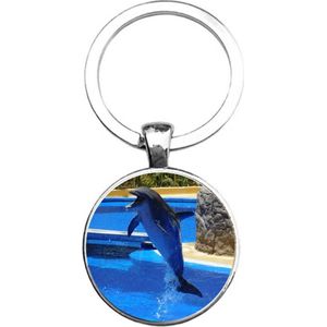 Sleutelhanger Glas - Dolfijn