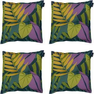 Madison - Zitkussen Iven green - Ca. 50x50 cm - Set van 4