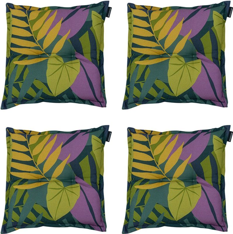 Madison - Zitkussen Iven green - Ca. 50x50 cm - Set van 4
