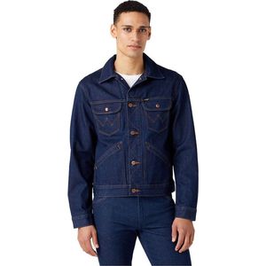 Wrangler 124mj Spijkerjasje Blauw L Man