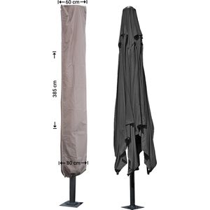 Raffles Covers Parasolhoes - Hoog: 385 cm - RUS385 - Waterdicht - Solution Dyed | UV-bestendig | Rits en stok | Trekkoord - Parasolhoes voor staande parasol